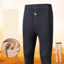 Terminiai apatiniai vyrams žieminiai drabužiai flisas šiltos kelnės minkšti patogūs apatiniai miego drabužiai kvėpuojantys termo leginsai XXXXL black