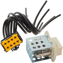 Renault Master II Mascott Opel Movano A Nissan Interstar Heater Blower Resistor with Wiring Harness and 8-Pin Connector, 2 pcs, Set