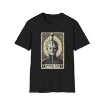 Pinhead Tarot Card T-Shirt – Hellraiser Horror Occult Tee L gray