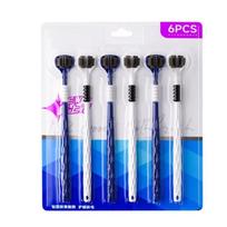 Soft Bristles 3D Toothbrush Set U-shaped Oral Cleaning Brush New Three Sided Toothbrush  Adult 6PCS