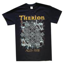 26 Therion Cross Australian Tour Shirt S-3XL Official Death Metal Band T-Shirt New Unisex T-Shirt L gray