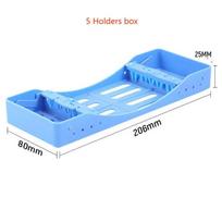 5/7/10 Holes Dental Sterilization Rack For Composite Resin Filling Spatulas Aesthetic Restoration Dentist Tool Organizer white