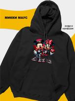 Mickey Mouse gobtuvas-Laisvas džemperis su gobtuvu džemperis XL yellow