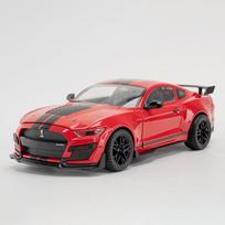 1:18 mastelio Mustang GT500 sportinio automobilio modelis žaislas lydinio lieto metalo atidaromos durys transporto priemonių modeliai papuošalai šviesa garsas berniukų gimtadienio dovanos