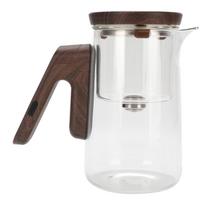 Glass Tea Pot 800ml Magnetic Water Separation Teapot with Strainer Timer for Brewing Tea white