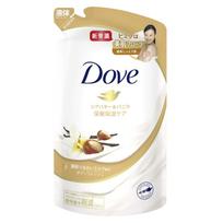 Dove Body Wash kūno muilas taukmedžio sviesto, vanilės papildymas 340 g kūno muilas Silpnai raminantis taukmedžio sviesto ir vanilės bei saldaus kvapas, (sudėtyje yra kvapo). white