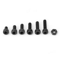 240pcs M4 Carbon Steel Hex Socket Cap Head Screws 6 8 10 12 14 16mm and Nuts Assrotment Set
