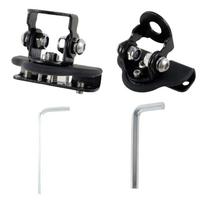 2/4 Pcs Car Headlight Holde LED Work Light Mount Bracket Stainless Steel Flood Lights Spotlight Base Mounting Holder black