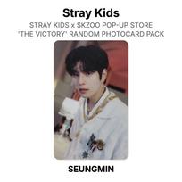Stray Kids x SKZOO POP-UP STORE 'THE VICTORY' RANDOM PHOTOCARD PACK Official Photocard SEUNGMIN gray