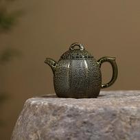 280ml Yixing Purple Clay Teapots Handmade Snakeskin Gilding Octagon Qin Quan Pot Raw Ore Purple Mud Kettle Zisha Tea Set For Tea black