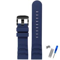 ONEFluoro Guminė apyrankė 24mm, skirta Luminox XS3749 3789 3741 3745 Vyriškiems, Vandeniui atsparus Silikoninis Dirželis Apyrankė Laikrodžio Aksesuarai su logotipuMN 24mm black