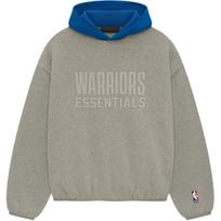 Fear of God Essentials x NBA Golden State Warriors Hoodie Grey Blue Unisex Tops 192AL246502F L gray