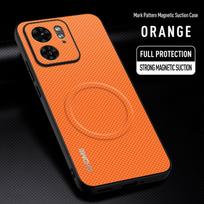 Magnetinis dėklas telefonui Motorola Moto Edge 40 Neo Pro Edge40 Pro 5G Silikoninis Atsparus smūgiams Apsauginis galinis telefono dangtelis Coque Motorola Edge 40 orange