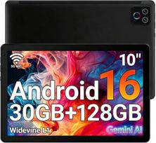 Android 16 Tablet, 10.1 Inch, 30GB RAM+128GB ROM, 5000mAh Battery