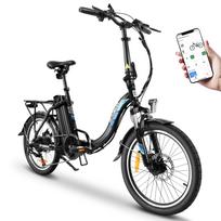 KAISDA K7 Adult All Terrain Electric Bicycle With Seat 350W Motor 36V13Ah  Battery Off-Road Electric Bike 20 Inch Fat Tires Folding Mountain e-Bike