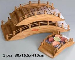Japoniškas medinis mediena Virtuvė Sushi Tiltas Valtys Pušis Kūrybingas Sushi Sashimi lėkštė Padėklas Sushi stalo įrankiai Apdaila Ornamentas brown