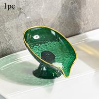 1pc Oval Soap Dish with Drainage Holes Durable Plastic Bathroom Organizer Storage Soap Dish Holder Home Bathroom Accessories 1pc blue