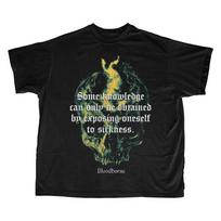 Bloodborne FromSoftware Skull Quote T Shirt for Men Women Retro Soulslike Horror Game Vintage G M black