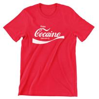 Enjoy Cocaine t shirt Coca Cola Tshirt 3XL red