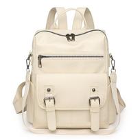 New Retro Backpack, Simple Fashion Soft Leather Charm