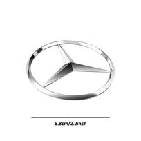 52/58mm Car Steering Wheel Badge Decorative Stickers For Mercedes Benz Amg X156 W204 W205 W203 W211 W212 W169 GLC CLK C260 EQC