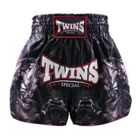 Twins Special Tbs Kabuki Muay Thai Shorts L Silver
