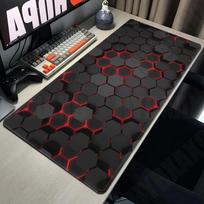 120x60cm Geometrinis didelis pelės kilimėlis XXL Kompiuterio pelės kilimėliai Šešiakampis pelės kilimėlis Didelis klaviatūros kilimėlis Žaidėjų pelės kilimėliai 90x40 Stalo kilimėliai 80x40