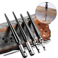 Bridge Pin Carbon Steel Tapered Reamer Tool Hexagonal Shank Chamfer Taper Reamer Set Handheld Metal Hole Opener Hand Reamer Tool Hex handle 5-16mm