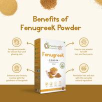 PurelyVedic Organics Fenugreek (Methi) Powder | Pure & Natural Herbal Hair Care | Strengthens Roots & Promotes Hair Growth, Shine, Strength (200 g) beige