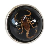 Scorpion Opening Rings Colorful Round Bottom Index Finger Rings Fashionable Jewelry Pieces Birthday Gift for Women Men black