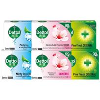 Dettol Antibacterial Soap Mixed Scent 6-Bar Pack blue