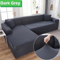 Elastinis sofos užvalkalas svetainei 1/2/3/4 vietų L formos kampinis sofos užvalkalas Chaise Longue tamprus sofos sofos fotelio užvalkalas 2 Seater 145-185cm