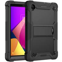 Customized TCL Tab 8 LE Protective Case Portable Hard PC Cover with Invisible Stand Plastic Back Silicon Bumper
