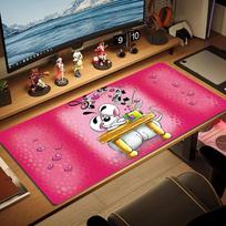 Diddl Large Size Mouse Pad Large Gaming Table Cushion Non-slip Laptop Tablet Big Mousepad XXL Mat Mini PC Playmat With Lock edge 30cmx60cm(11.8x23.6inch)