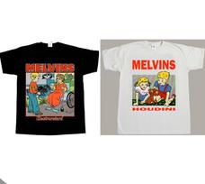 MELVINS HOUDINI electroretard SLUDGE FANTOMAS NATURAL BLACK NEW T-SHIRT 345XL- L gray
