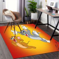 Tomas ir Džeris Vaikų Animacinis Plakatas Sienos Menas Dekoras Biuro Kilimėlis Namų Dekoras Dovana Helovinui Ir Kalėdoms LD50 80cm by 120cm black