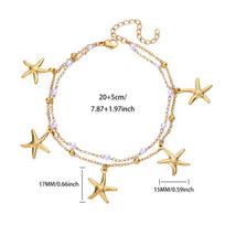 Cross-border Dolphin Starfish Shell Ocean Series Anklet - Casual Summer Beach Jewelry