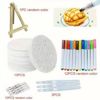 Sponge Canvas Board 3D Puffy Foam Texture Painting Paper for Kids DIY Drawing Art Educational Craft Handmade Projects Toy white