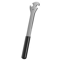 Long Handle Bike Pedal Wrench Comfortable Grip Road Bike Pedal Spanner Professional Bike Pedal Removal Tool Wrench 1 gray