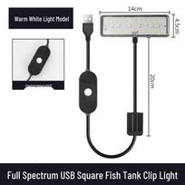 Full Spectrum LED Aquarium Plant Light with Timer & Color Change white