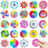 10/20Pcs Mini Sensory Fidget Spinner Toys, Stress Relief Gifts For Birthday Party Classroom Prizes Goodie Bag Fillers 20pcs