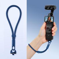Anti-Loss Self-Locking Adjustable Camera Wrist Lanyard For Insta360 Luna Ultra mėlyna