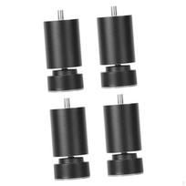 4 vnt. sriegiuotos lovos rėmo kojelės, stalo kojelės, reguliuojamos tvirtos sofos metalinės baldų kojelės Black 10cm