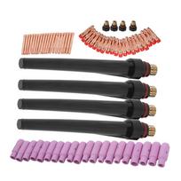 68Pcs TIG Welding Torch Kit Gas Lens Back Cover Weld Nozzle Accessories WP‑17 18 26
