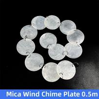 New Round Shell Ornaments with Holes Flat Shell Beads DIY Shell Wind Chimes Natural White Shell Pendants Home Decor gray