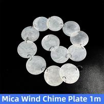 New Round Shell Ornaments with Holes Flat Shell Beads DIY Shell Wind Chimes Natural White Shell Pendants Home Decor