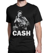 Johnny Cash Middle Finger T-Shirt, Men's Women's Tee, All Sizes (ld-116) S gray