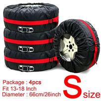 Skirta Toyota Camry Corolla RAV4 Hilux Fortuner Yaris Land Cruiser 4 vnt. Automobilio padangos dangtelis Atsarginio rato apsauga nuo dulkių 4S-Black Red