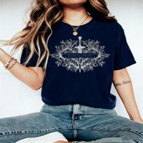 Throne of Glass Sarah J Maas Graphic Tshirt You Do Not Yield Bookish Aelin Galathynius SJM Fireheart Ana Unisex Shortsleev 4XL gray
