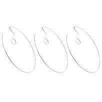 Easy Clean Non-Stick Artist Acrylic Paint Pallet 3/6 Pcs Clear Paint Tray Palette For Oil Watercolor Crafts white